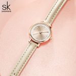 SHENGKE Women's Watch Leather Band Luxury Watches for Women Waterproof reloj para Mujer - Image 5